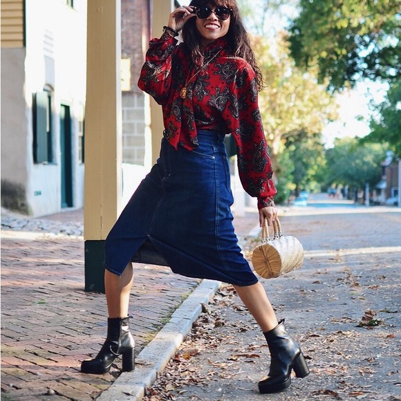 Zara Black Leather Platform Boots NWT - Picture 10 of 11